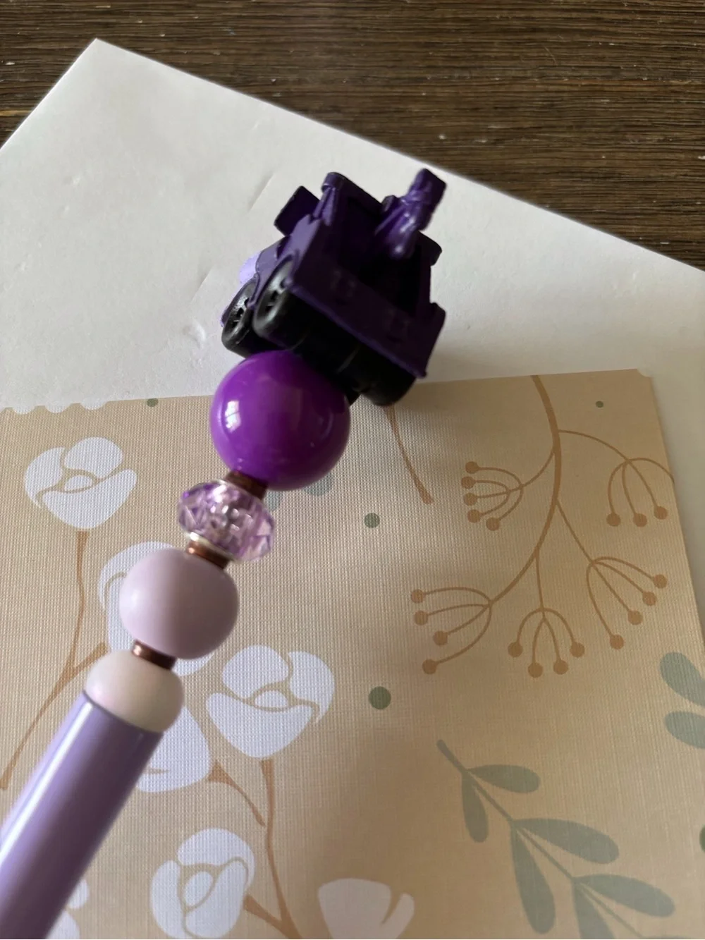 Disney Doorables: Cars: Tow Mater Halloween handmade beaded pen